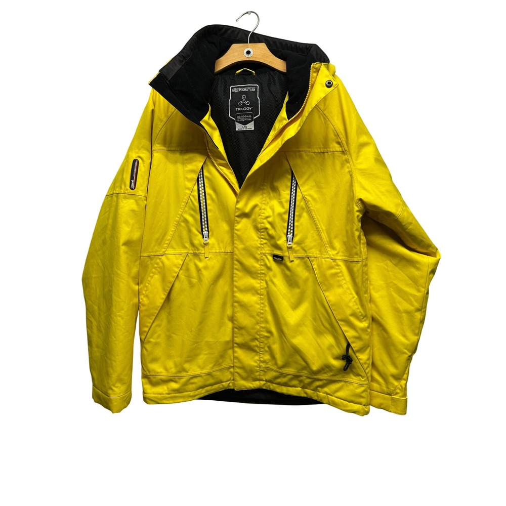 Ripzone Trilogy Ski Snowboard Jacket Men's L/G‎ Yellow RECCO Waterproof LT